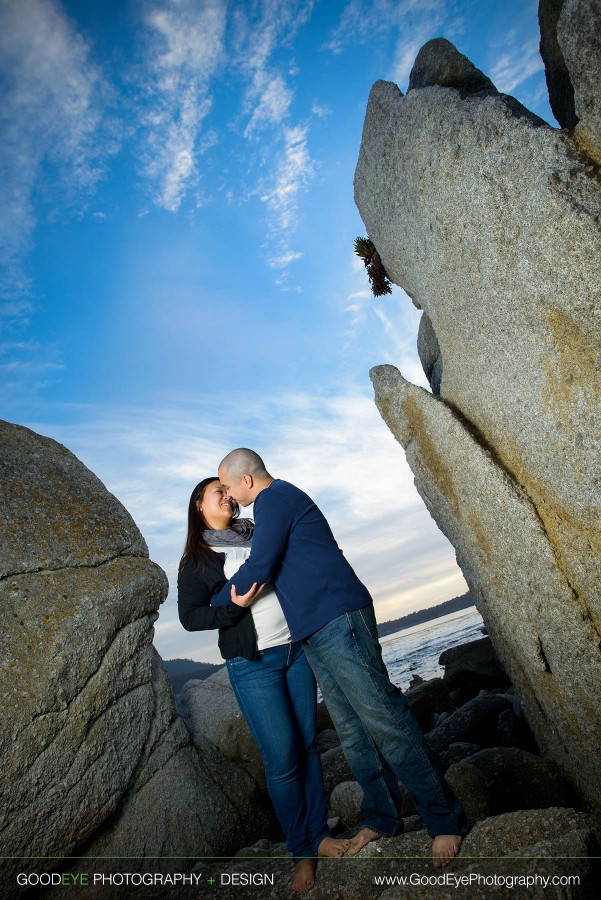 Carmel Beach Engagement Photos