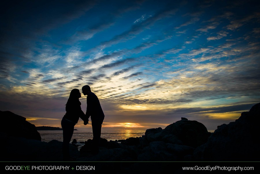 Carmel Beach Engagement Photos