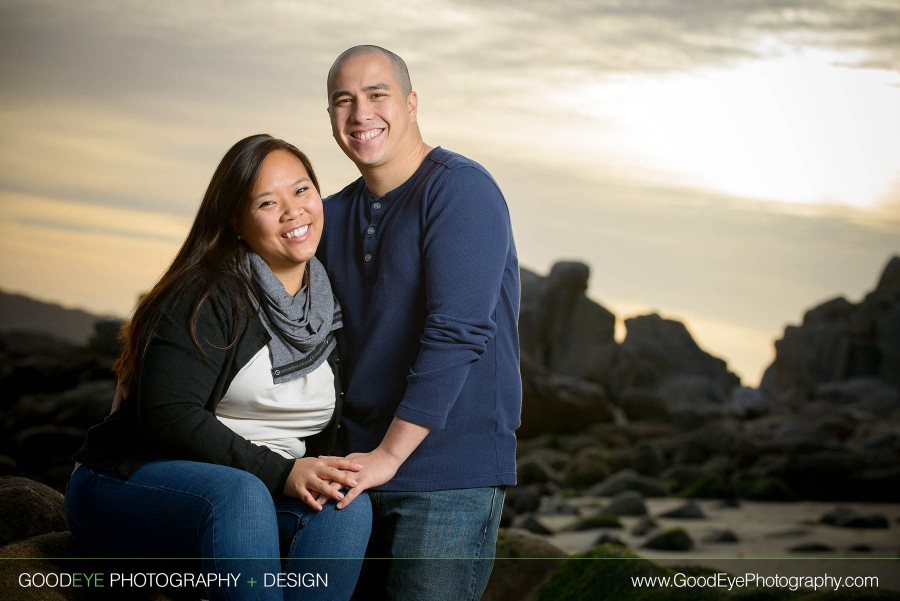 Carmel Beach Engagement Photos