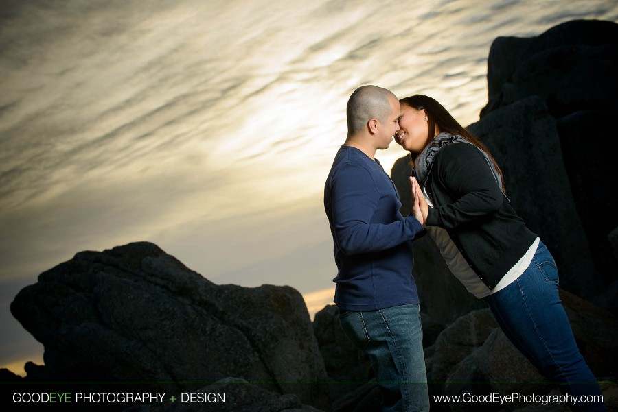 Carmel Beach Engagement Photos