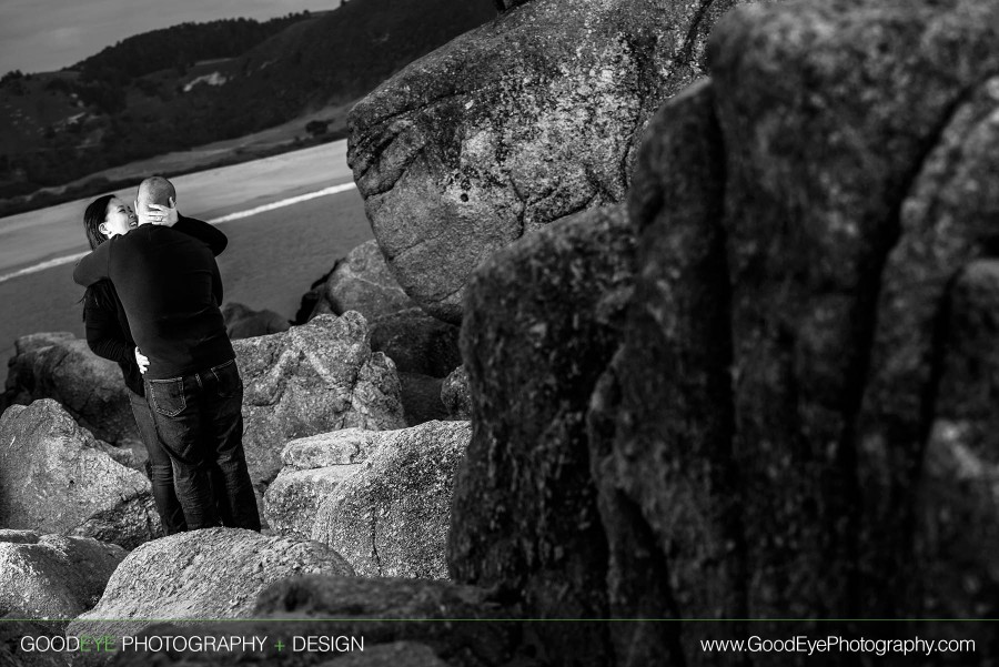 Carmel Beach Engagement Photos