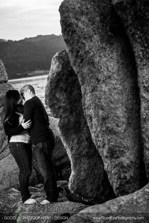 Carmel Beach Engagement Photos