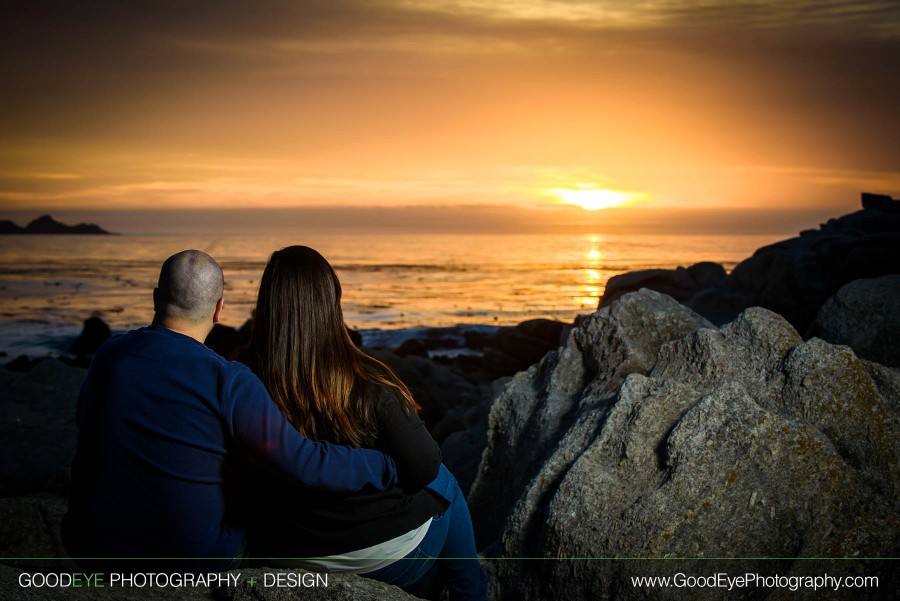 Carmel Beach Engagement Photos