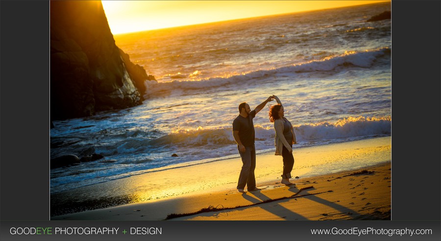 Pfeiffer Beach, Big Sur Engagement Photos