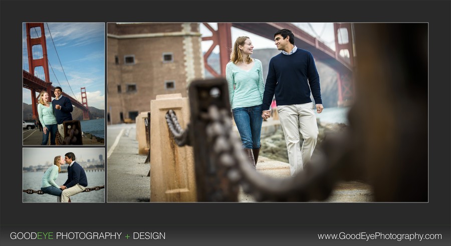 Fort Point / Golden Gate Bridge, San Francisco Engagement Photos