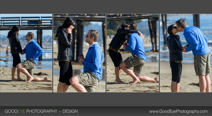 Capitola Proposal photos on the beach