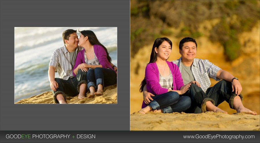 Gray Whale Cove Engagement Photos - Uyen and John