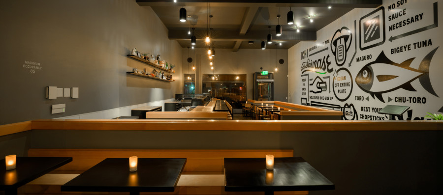 Ichi Sushi – Architectural Interior Photos – by Bay Area architecture photographer Chris Schmauch www.GoodEyePhotography.com 