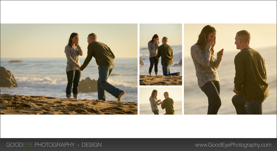 Santa Cruz Proposal / Engagement Photos – Panther Beach – Lacie and Joe – by Bay Area wedding photographer Chris Schmauch www.GoodEyePhotography.com