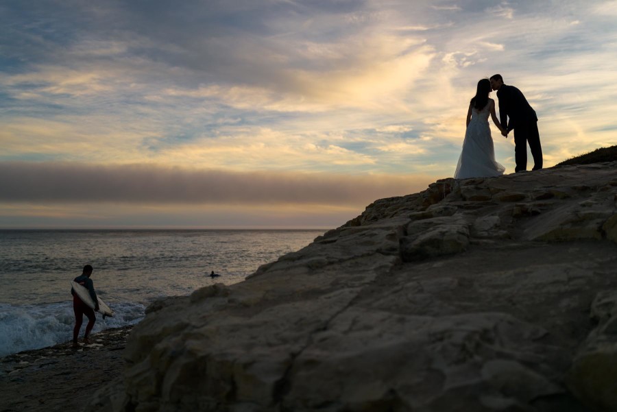 Bridal Portrait / Engagement Photography on the Beach in Santa Cruz