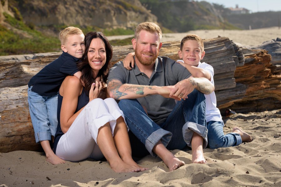 Family Portrait Photography on the Beach in Santa Cruz