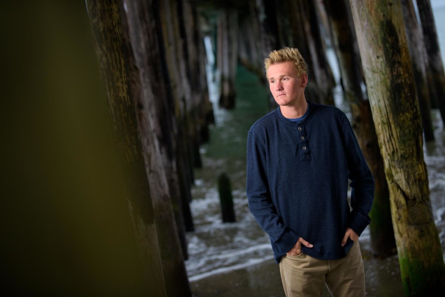 Senior Portrait Photography on the Beach in Capitola