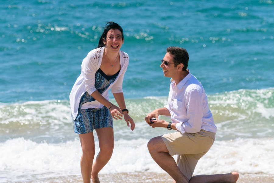 Proposal Photography on the Beach in Santa Cruz