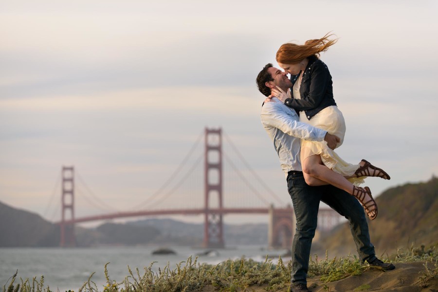 Engagement Photos on the Beach in San Francisco