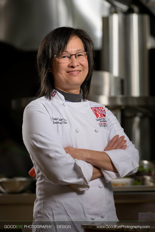 Female Chef Portrait Photography at Stanford Campus in Palo Alto, California