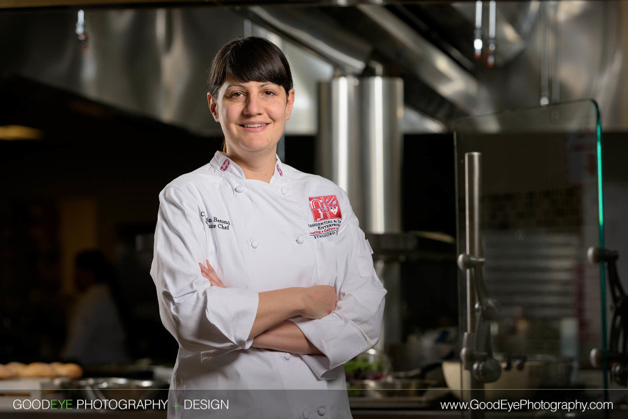 Female Chef Portrait Photography at Stanford Campus in Palo Alto, California