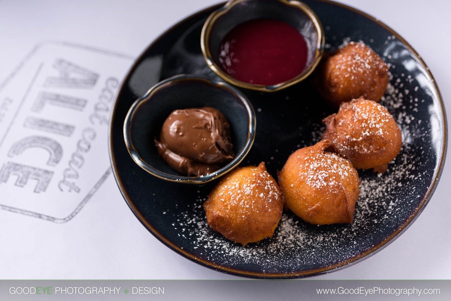 Zeppoles - Dessert Food Photography at East Coast Alice Restaurant in Saratoga, California