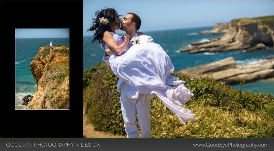 Panther Beach Elopement Photos - Sandi and Andrei - Photos by Bay Area Wedding Photographer Chris Schmauch www.GoodEyePhotography.com