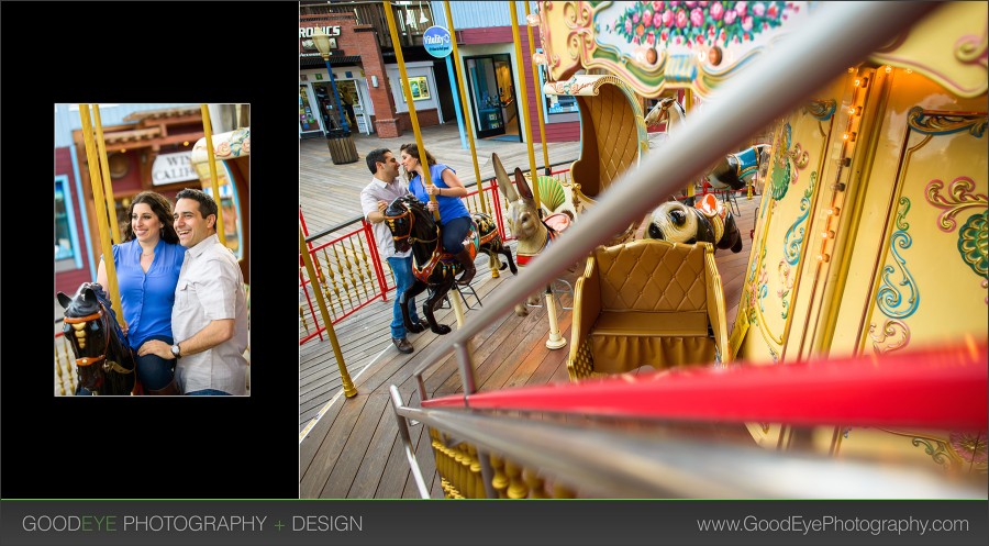 Pier 39 San Francisco Engagement Photos - Rachel and Jonathan - Photos by Bay Area Wedding Photographer Chris Schmauch www.GoodEyePhotography.com