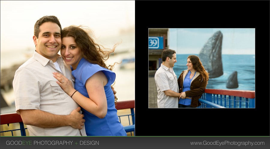 Pier 39 San Francisco Engagement Photos - Rachel and Jonathan - Photos by Bay Area Wedding Photographer Chris Schmauch www.GoodEyePhotography.com