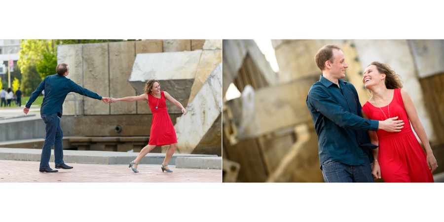 San Francisco Engagement Photos - Bay Bridge at Night - by Bay Area Wedding Photographer Chris Schmauch www.GoodEyePhotography.com