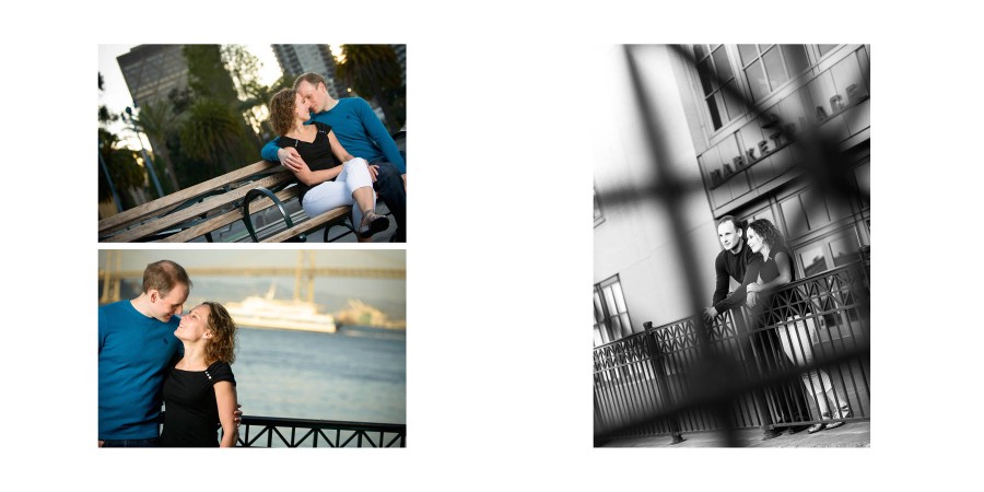 San Francisco Engagement Photos - Bay Bridge at Night - by Bay Area Wedding Photographer Chris Schmauch www.GoodEyePhotography.com