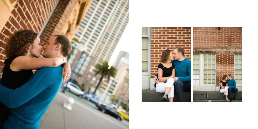 San Francisco Engagement Photos - Bay Bridge at Night - by Bay Area Wedding Photographer Chris Schmauch www.GoodEyePhotography.com